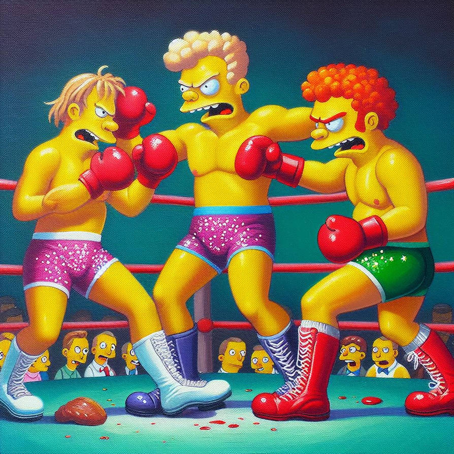 Simpsons Rivalry Guys of Simpson 0108 by SuperFights on DeviantArt
