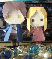 Will and Lion papercraft dolls