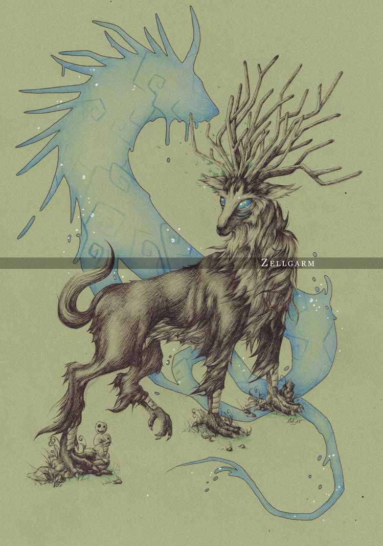 Forest Spirit Princess Mononoke by Zellgarm on DeviantArt