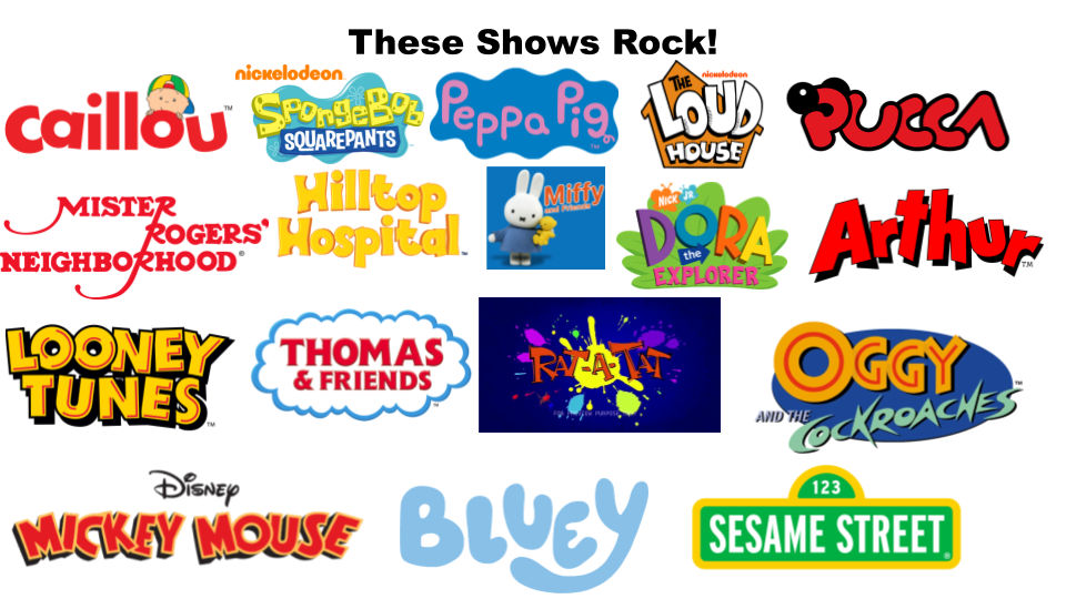 These Shows Rock! (For BarneyFan16) by DylanFanmade2000 on DeviantArt