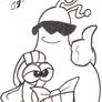 Toejam and Earl Sketch Card