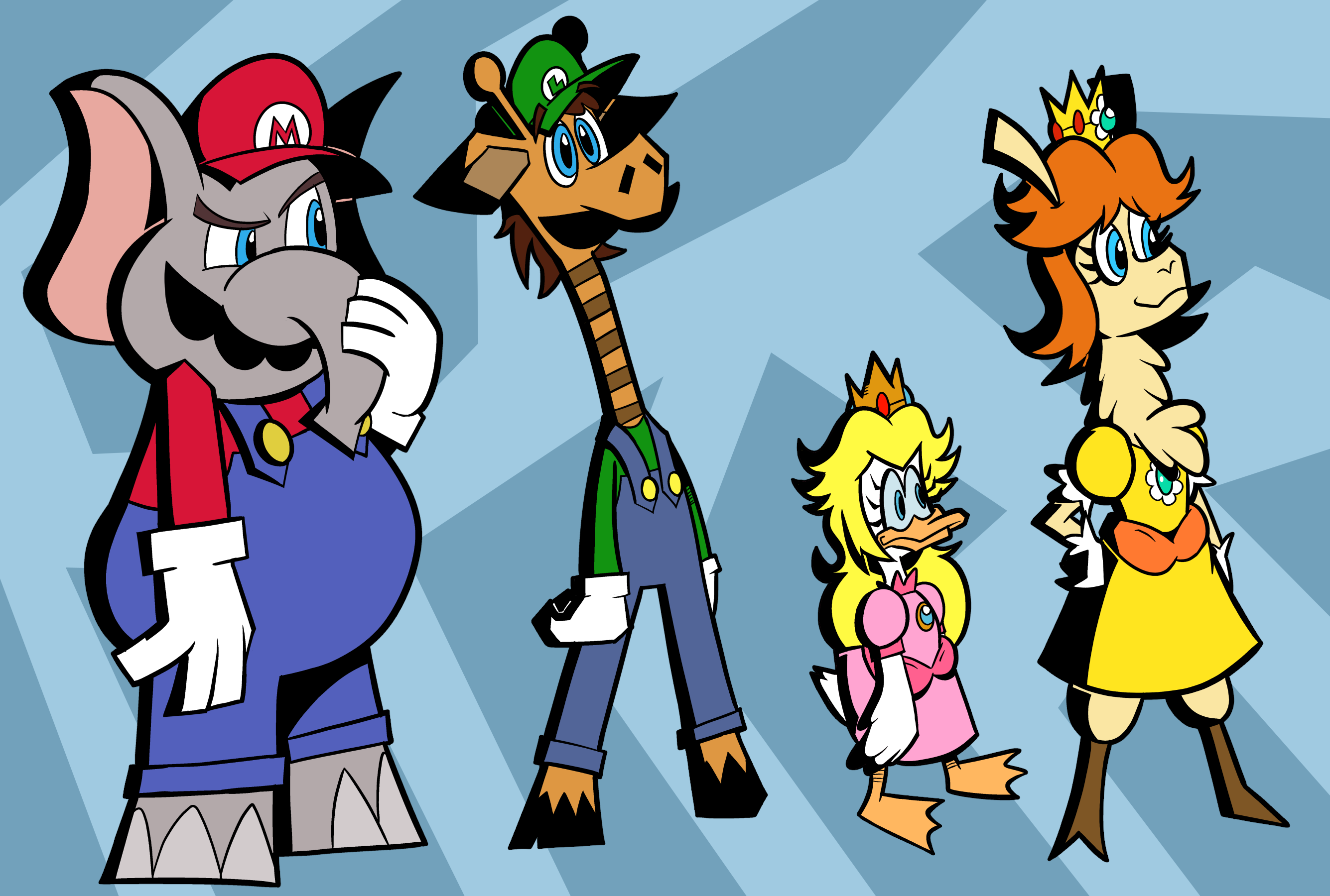 Mario Animal Party by Pembroke on DeviantArt