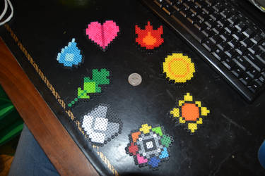 Kanto gym badge perlers!