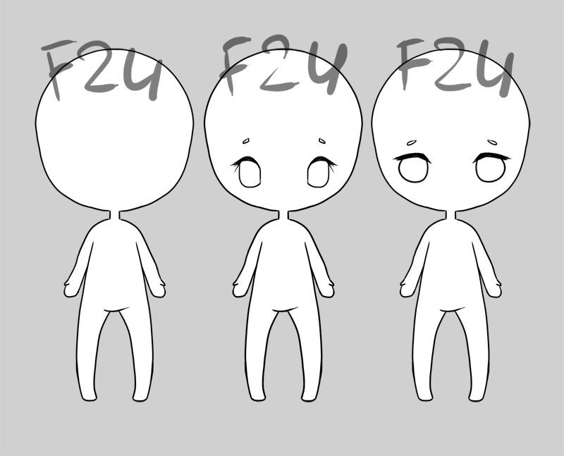 Chibi Base 1 - Free to Use by steamgirlgame on DeviantArt