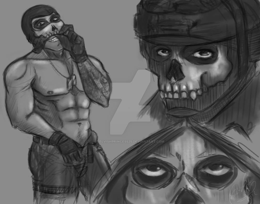 Simon Riley 3 D Reference COD Simon Riley GHOST Reference doodles by Elvishprincess25 on DeviantArt