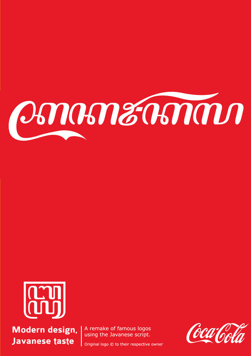 Javanese logo: Coca-cola