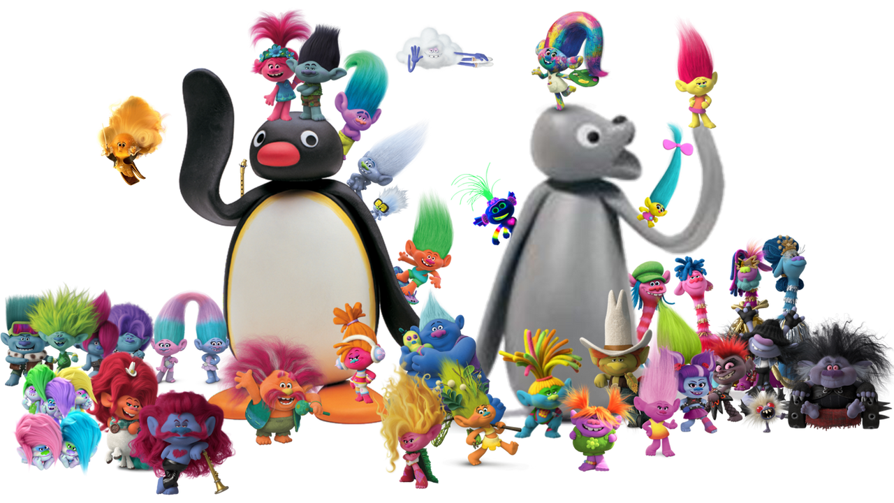 Pingu And Robby With Trolls by MIGUELKINEMASTER on DeviantArt