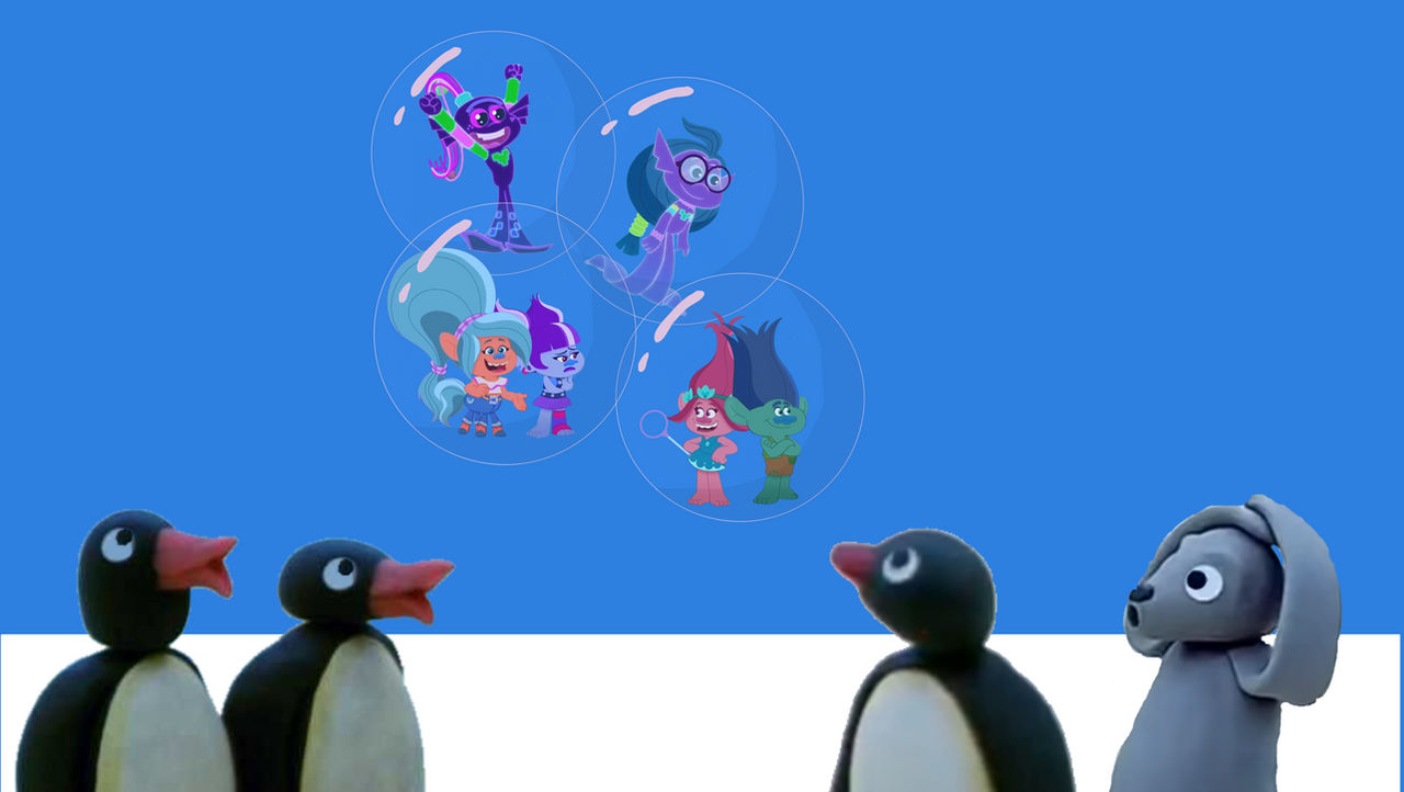 Pingu and friends looking trolls in the bubble by MIGUELKINEMASTER on ...