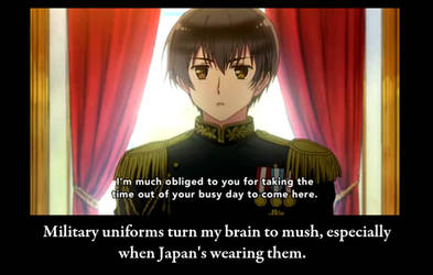 Hetalia Japan in dress uniform.