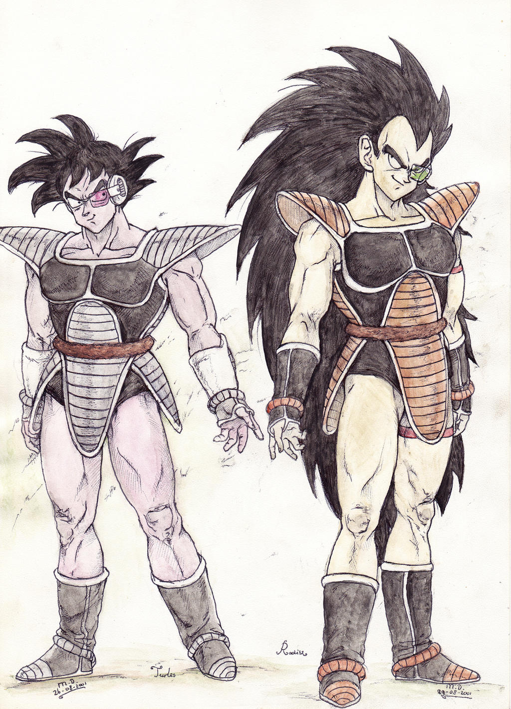 Raditz Turles Raditz and Turles by TheGoldenOrbWeaver on DeviantArt