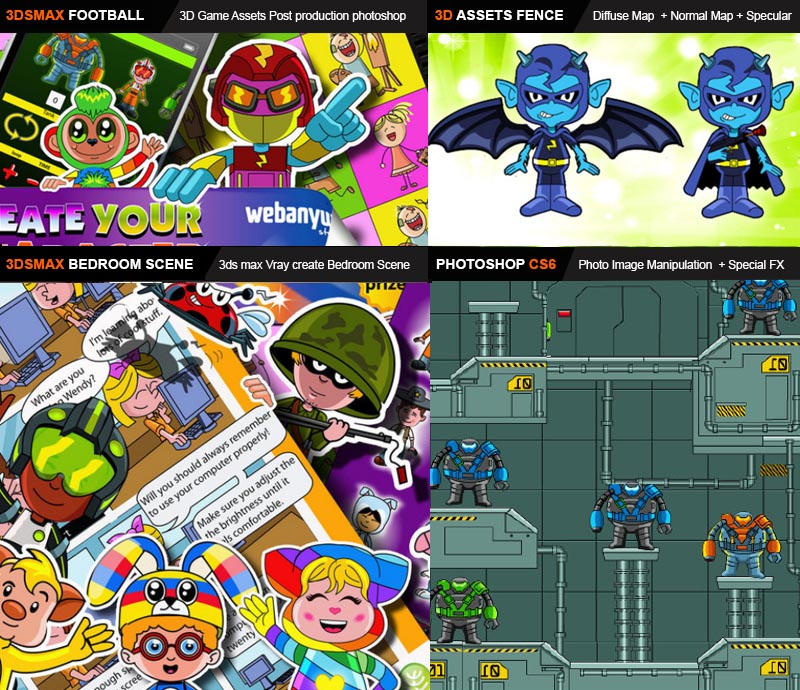Cartoon Character Layout by bionicBots on DeviantArt