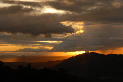 sunset from dad's finca