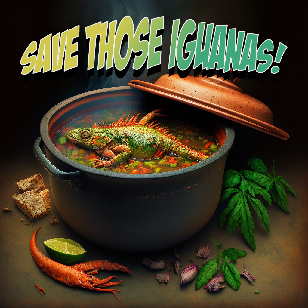 Iguana Stew In Florida by RedFiveCreative on DeviantArt