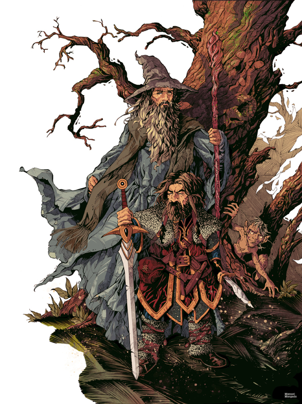 Gandalf and Thorin Oakenshield colors by ManuelMorgadoArt Gandalf and Thorin Oakenshield colors by ManuelMorgadoArt