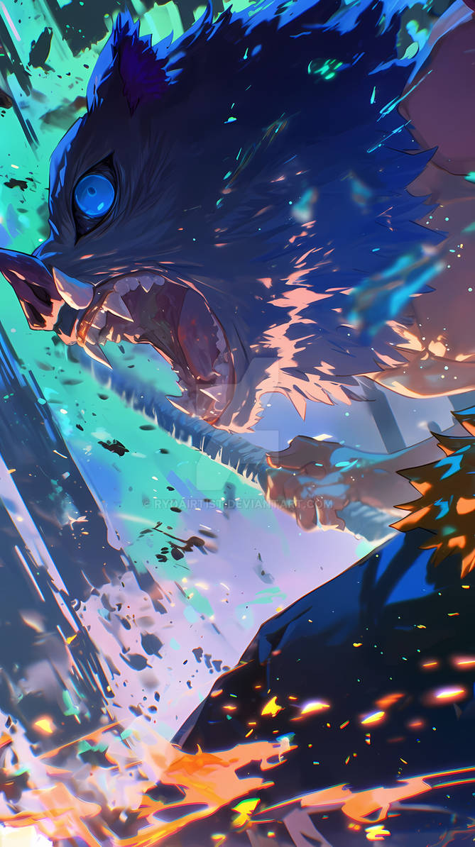 Inosuke Demonfall Inosuke Hashibira Demon Slayer by RyoAIrtist on DeviantArt