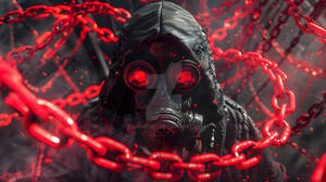 Masked On Red Chain
