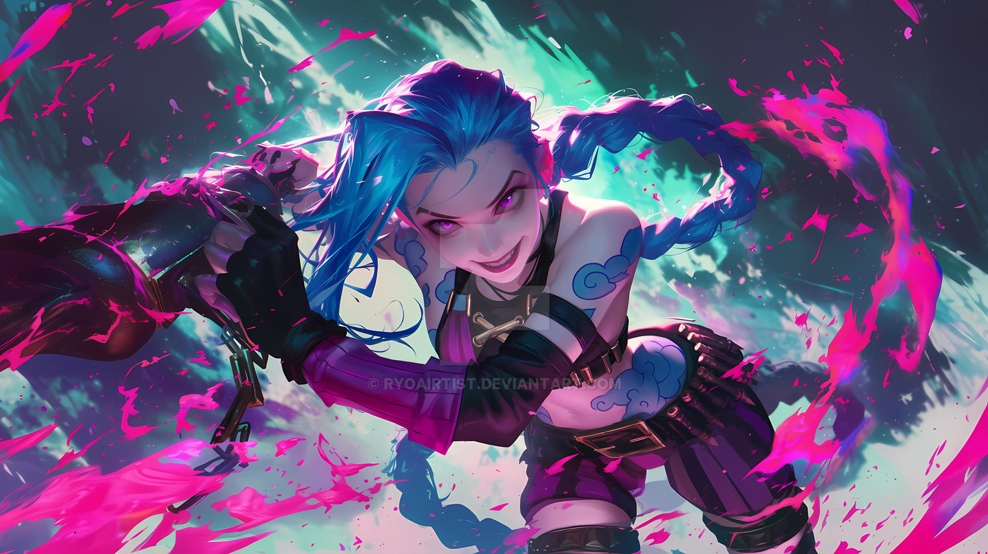 Jinx Coloue Jinx Splash Color #1 by RyoAIrtist on DeviantArt