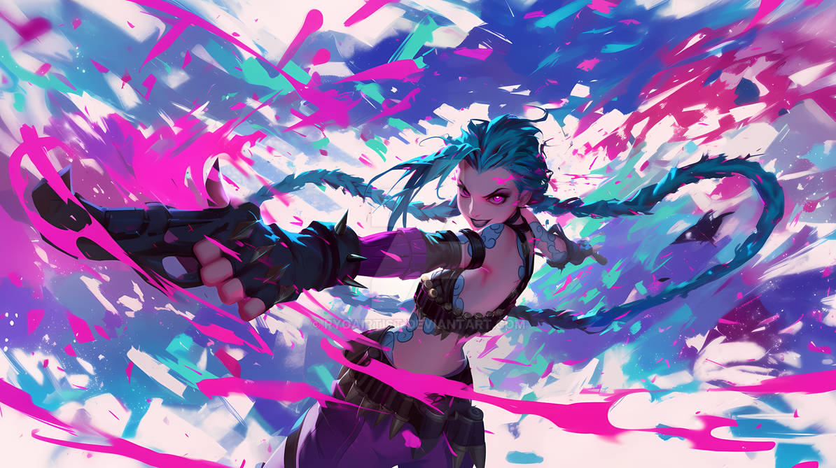 Jinx Coloue Jinx Splash Color #2 by RyoAIrtist on DeviantArt