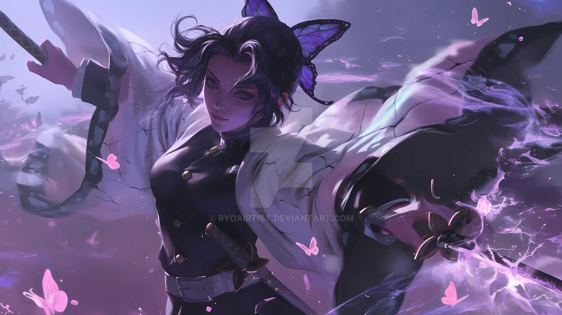 Shinobu Insect Shinobu Kocho Insect Hashira #10 by RyoAIrtist on DeviantArt