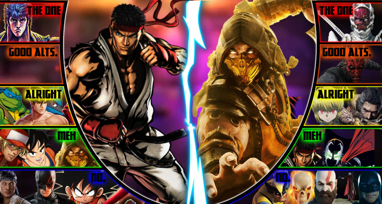 Trendy Ryu Tier Ryu vs scorpion death battle matchup tier list by Tsuyu1 on DeviantArt