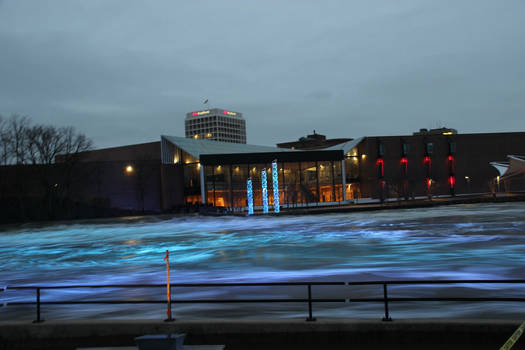 River lights light up the St Joe River