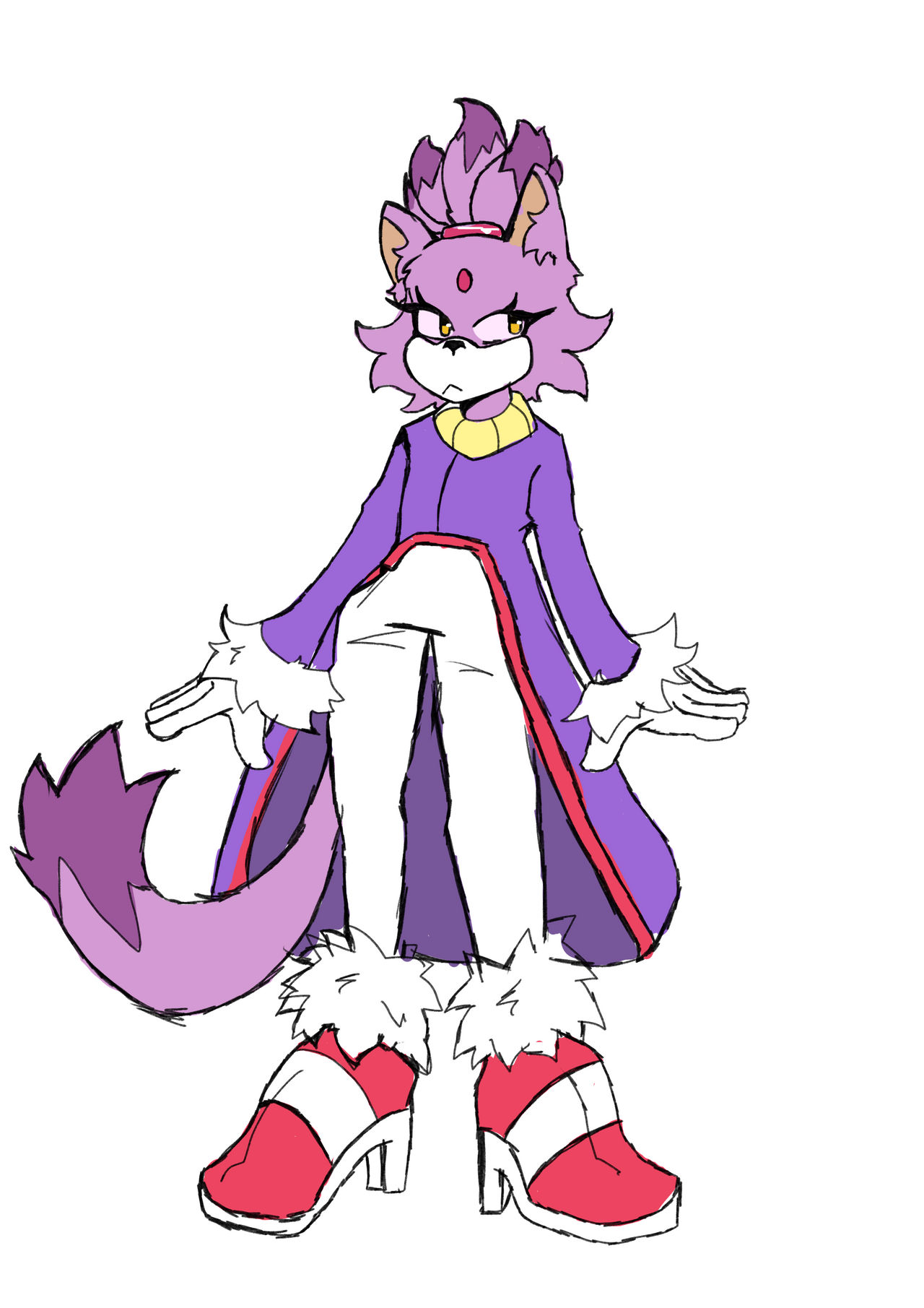 Blaze The Cat WIP :333 by sillyrubez on DeviantArt