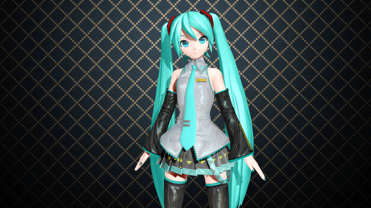 miku PDA future tone download model DL link by daavidkun on DeviantArt