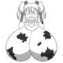 Bust of Sukimi the cow-girl