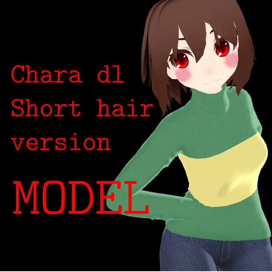 MMD Chara dl Short hair version MODEL by Annabjection4203 on DeviantArt