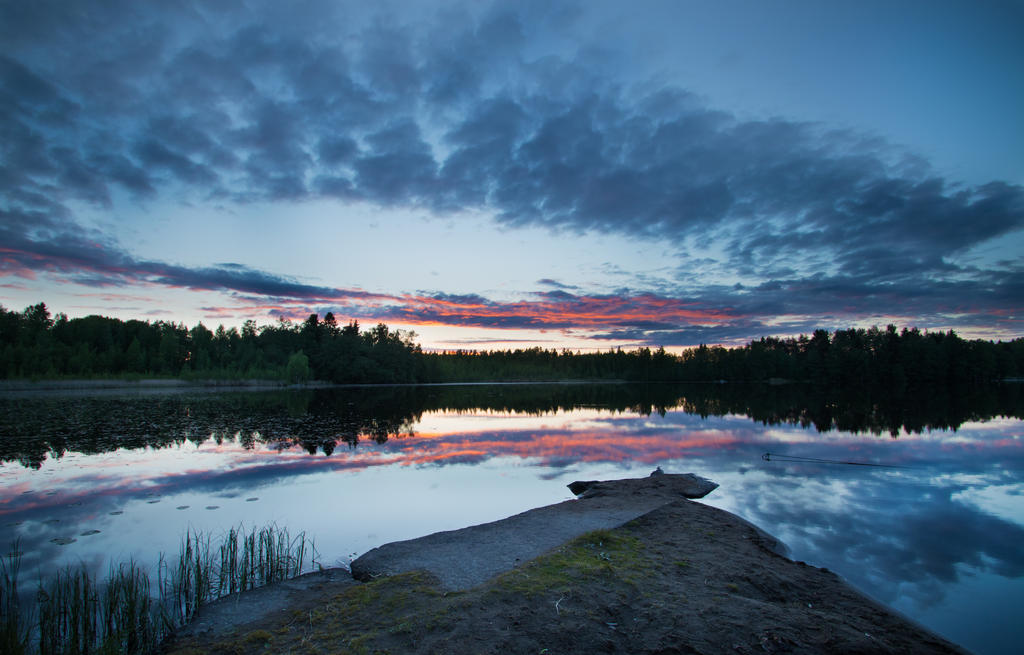 Down Lake at Sunset