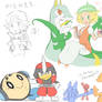 some pokemon doodles