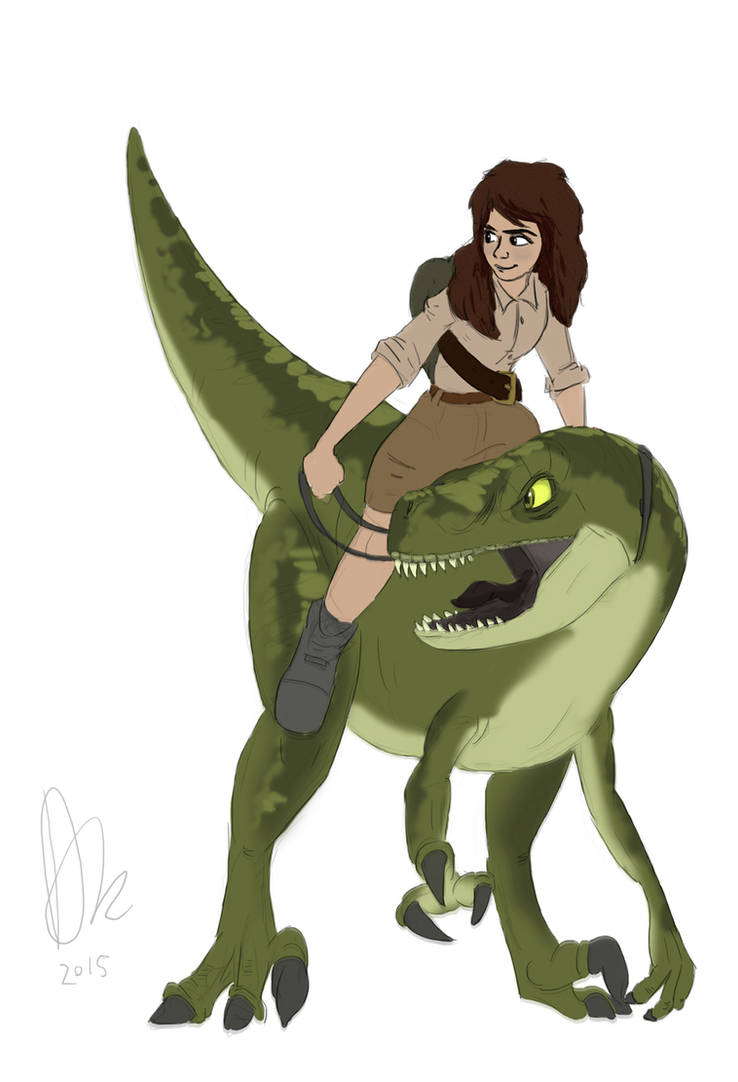 Raptor Rider Deviantart Velociraptor Rider by AstronautDK on DeviantArt