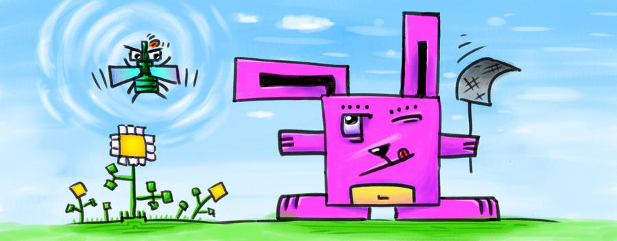 SquiBunny and WarpFly by horlet