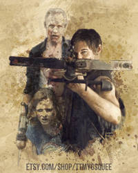 The Walking Dead Daryl Dixon print