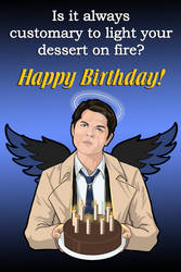 Castiel - Birthday Card