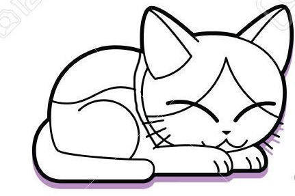 48  Colouring Page Of Cat  HD