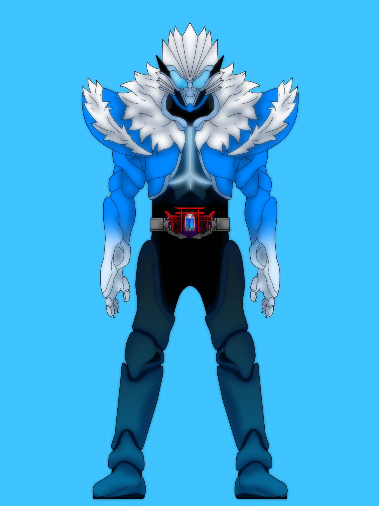 Line Rider Yeti Kamen Rider Taisan - Yeti Mantle by GenericRider on DeviantArt