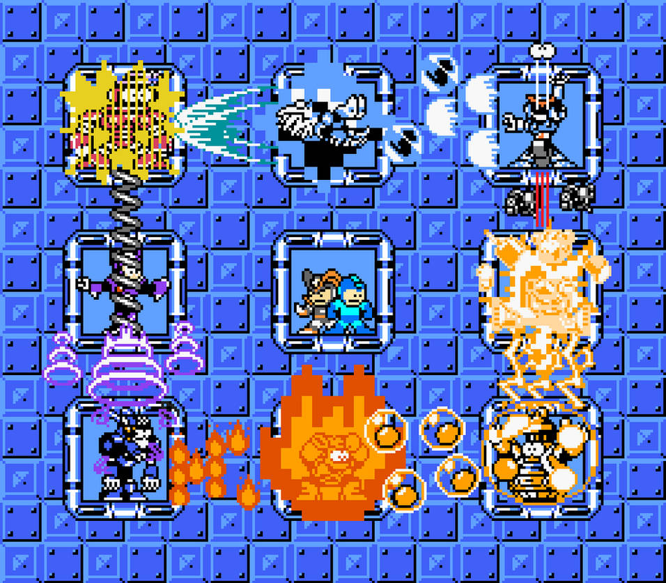megaman 7 BOSS WEAKNESSES by jmk575 on DeviantArt
