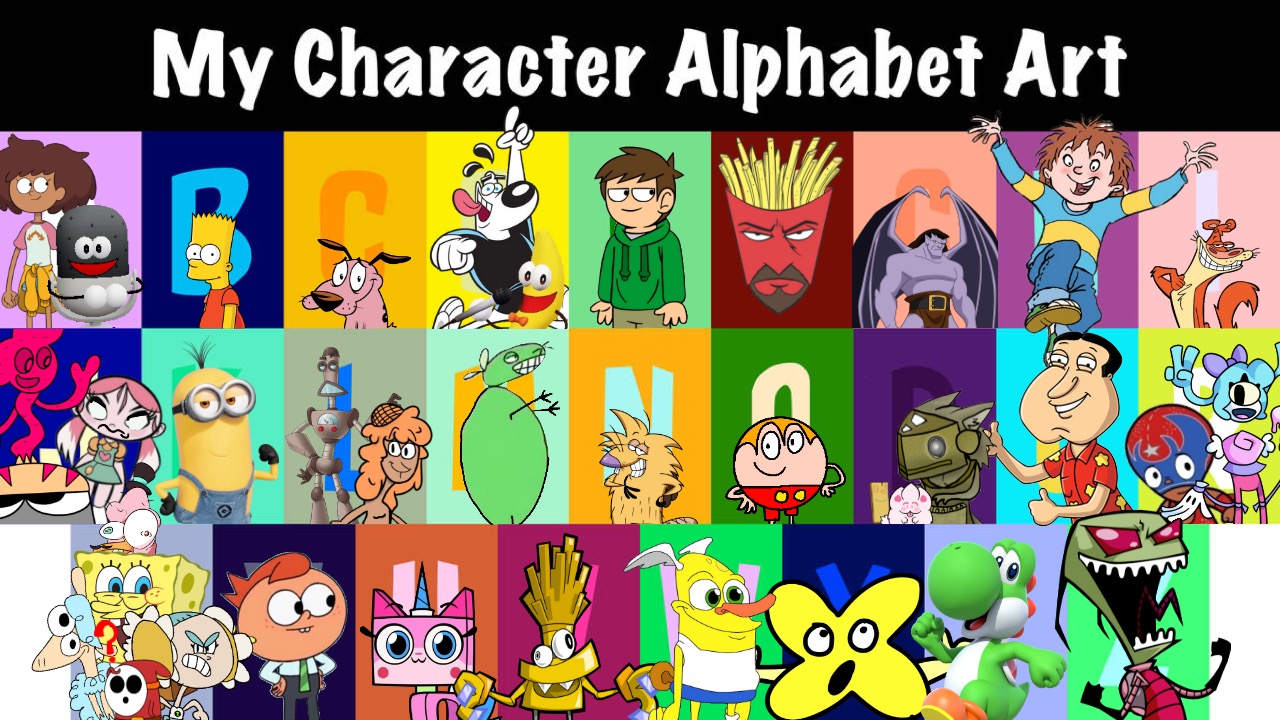 My Character Alphabet Art by SpongeBobForever2022 on DeviantArt