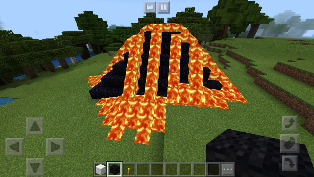 Erupting Minecraft Volcano by Donnylover12 on DeviantArt