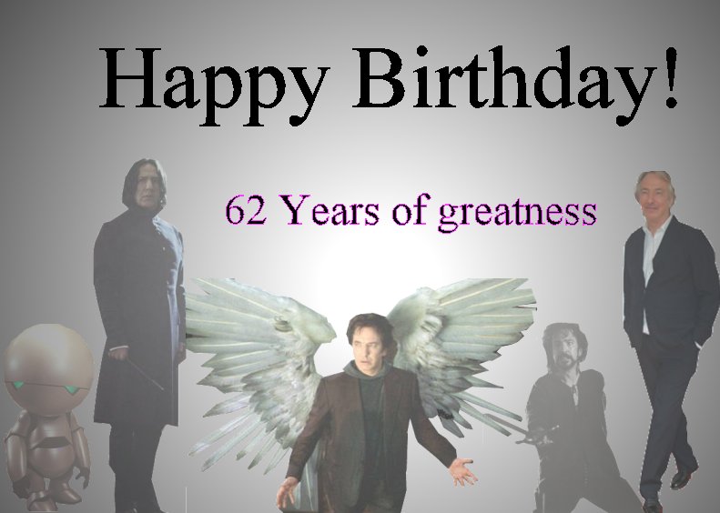 Happy Birthday Alan Rickman