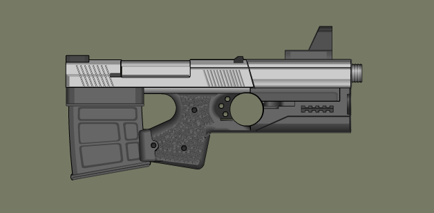 High Power Bullpup Pistol