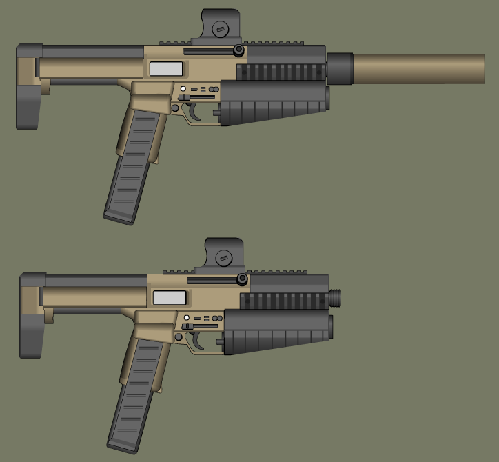 Eagle M.K. Machine Pistol by PatTheGunartist