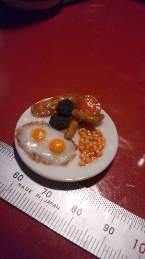 1:12 miniature british breakfast