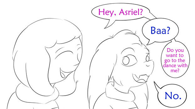 Day 32: Asriel and Frisk Dance Sketch