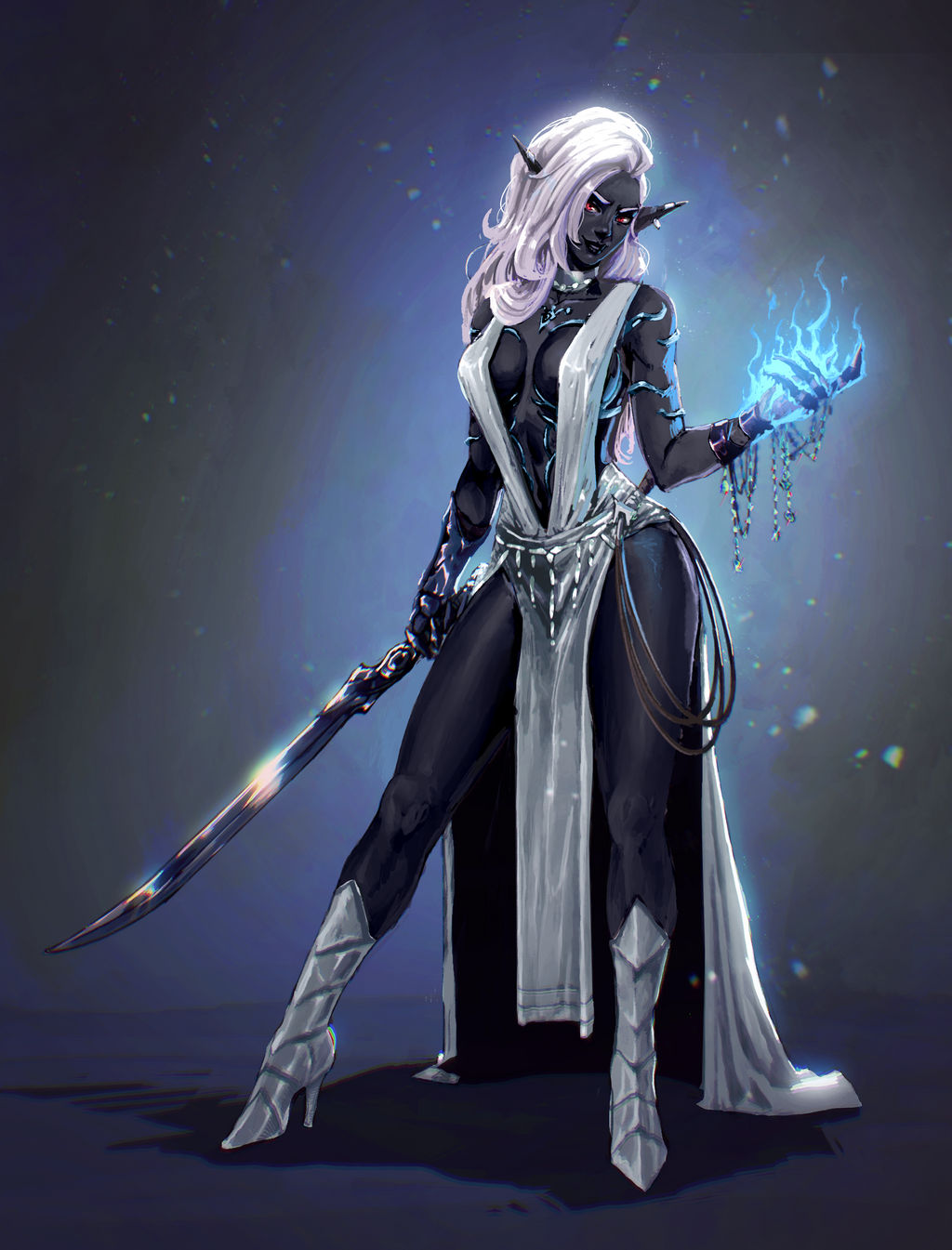 Blade dancer, Drow by Midrava on DeviantArt