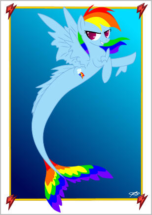 Rainbowdash hippocampus- postcard