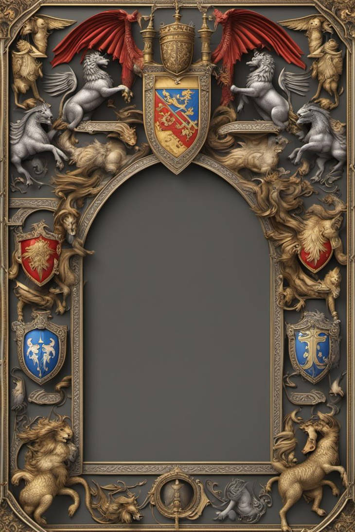 Medieval frame border 3D, Hiper-Detailed Illustrat by joelgdoDevianArt ...