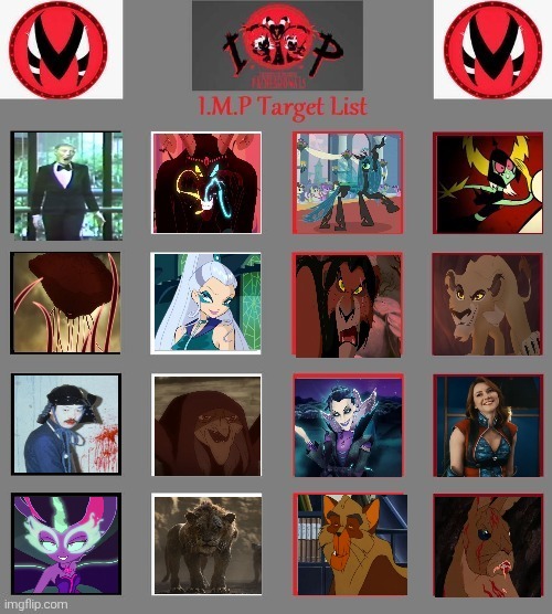 Lady Rancora My fifth IMP target list by VillainLover2000 on DeviantArt