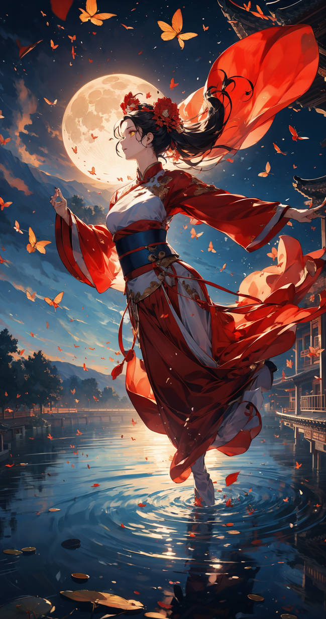 anime girl red dress by galervodgals on DeviantArt